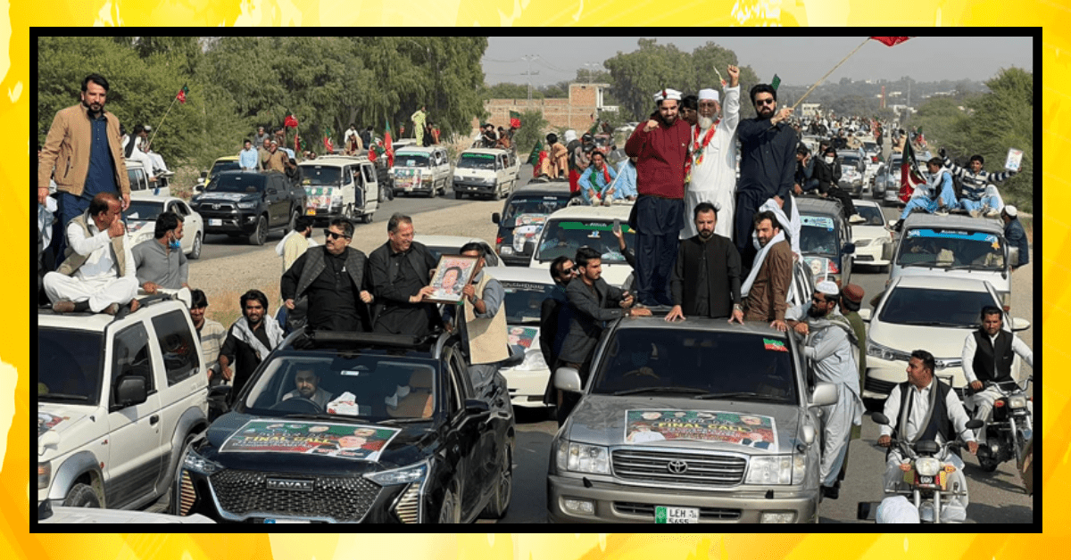 پی ٹی آئی قافلے