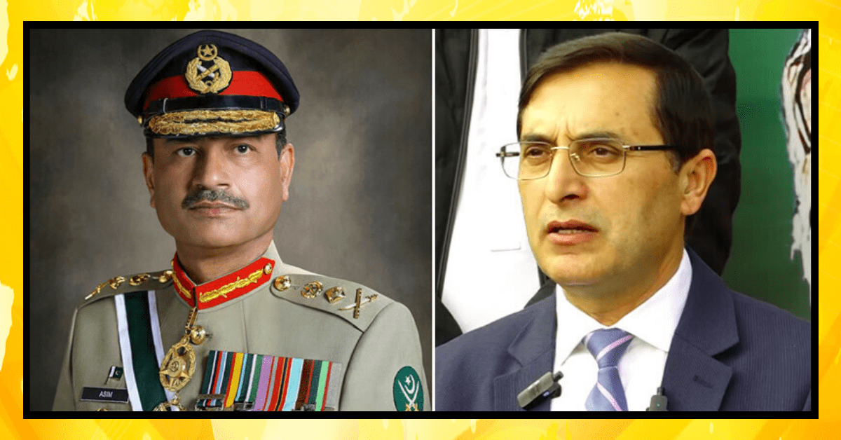 بیرسٹر گوہر کی آرمی چیف سے ملاقات کی تصدیق