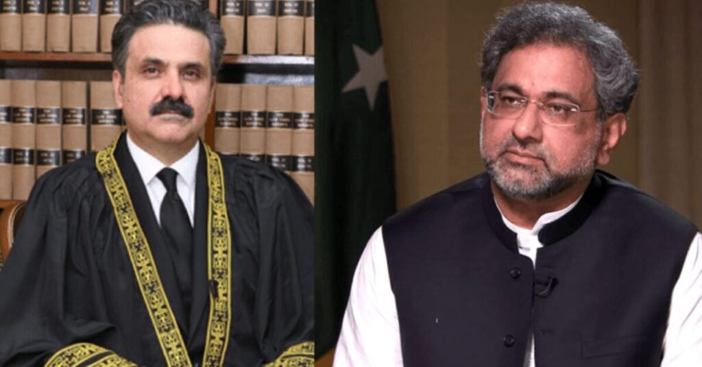 شاہد خاقان عباسی کی چیف جسٹس کو “چپڑاسی” سے تشبیہ