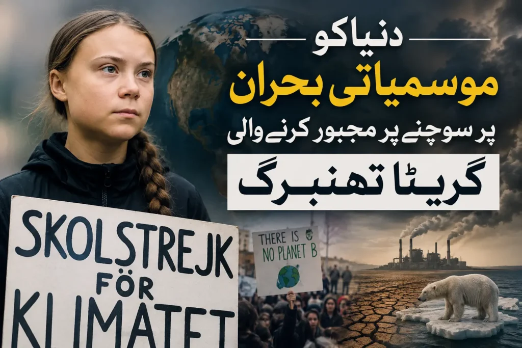 دنیا کو موسمیاتی بحران پر سوچنے پر مجبورکرنے والی گریٹا تھنبرگ